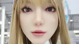 Yanxi Technology's Yansyn-X2 Robot Demonstrates On-Command Crying at Shanghai Conference