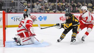 Red Wings Prospects Overwhelm Penguins 7-4 in Preseason Clash