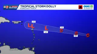 Caribbean Braces for Heavy Rain as Dolly Weakens
