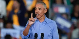 Obama Mocks Trump's 'Whole-of-Government' Response to Cheesecake Factory Joke in Final Midterm Push