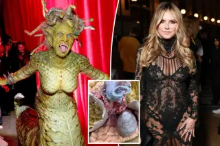 Heidi Klum Teases Gory, Organ-Like Costume for 2026 Halloween Bash