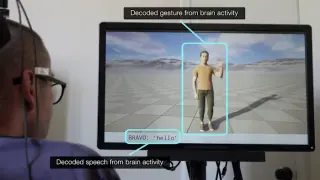 A single brain implant lets paralysed patients speak and gesture through a digital avatar