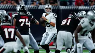 Raiders rally from 17-point hole to edge Texans in preseason comeback