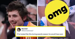 Chalamet Debuts Fresh, Shaved-Head Look At Knicks Game