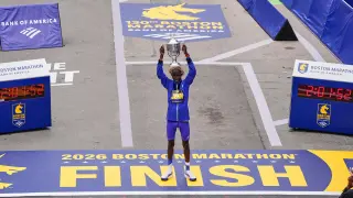 Korir breaks course record to win 2026 Boston Marathon; Lokedi repeats in the women’s race