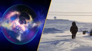 Time in a mini-universe, Arctic ice thickening, and a long-hidden Boston grave