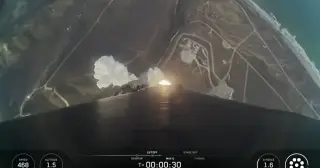 Falcon 9 lifts off from California to deploy 27 Starlink satellites
