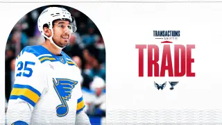 Capitals acquire Kyrou from Blues for McMichael, Gästrin, and 2026 first-round pick