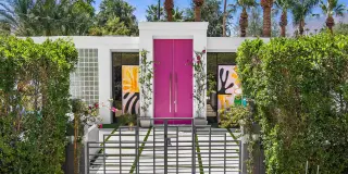 Palm Springs Couple Lists 1954 'Happy House' with Pink Doors and Murals for $2.3M