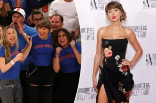 Taylor Swift rides Knicks hype into a star-studded Songwriters Hall of Fame night.
