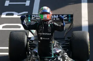 Antonelli claws through field to claim shock Monza win