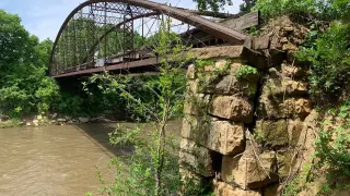 Mankato installs 153-year-old Kern Bridge as pedestrian crossing