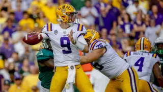 Burrow stays mum as LSU-Daniels No. 5 jersey clash unfolds