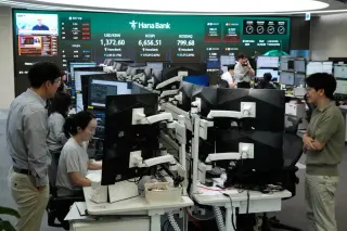 Global shares retreat as bond rout widens and dollar eases