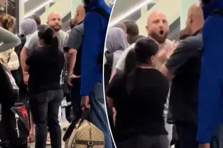 Protective dad steps in to defend traveling teen girls from harasser at airport