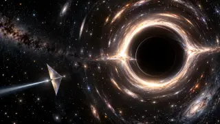 Laser-powered nanocraft could reach a nearby black hole within a century to test gravity