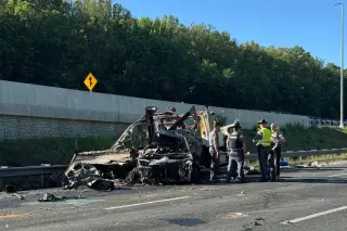 Virginia bus crash: driver charged as five die, four headed to wedding