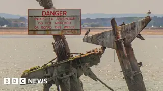Masts of WWII Munitions Shipwreck Removed and Sent to Chatham Dockyard