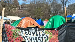 Cornell president faces heated clash with protesters after Israel debate