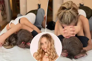 Celebrity mom slammed for bed-photos with son and cringe dating caption