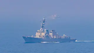 U.S. Warships Transiting Hormuz Report Self-Defense Strikes After Iranian Attacks