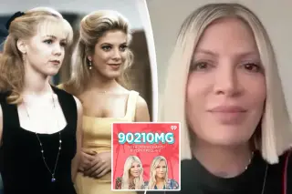 Tori Spelling exits 90210MG podcast as Jennie Garth forges on with rewatch