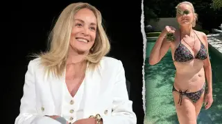 Sharon Stone Sparks Summer Buzz With Poolside Bikini Snap