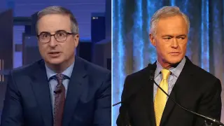 Oliver quips CBS fired Scott Pelley for being too cool in a meeting