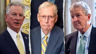Tuberville presses for McConnell return timeline amid Senate health questions