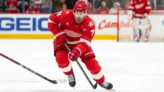 Larkin's trade request casts shadow over Red Wings as camp opens