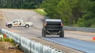 111 mph Robotic Crash: Cybertruck Survives While F-150 Burns