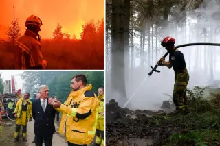 Belgian Wildfire Edges Toward Germany as Europe Battles Heat and Blazes