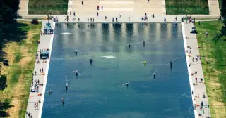 Internal Records Undercut Trump's Reflecting Pool Vandal Claim