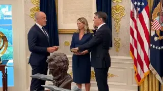 Blanche sworn in as attorney general in White House ceremony led by Trump‑tied judge