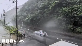 Typhoon Dolphin Pounds Okinawa as Japan Faces Heat and Earthquake Toll Rise