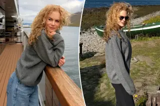 Nicole Kidman Embraces Her Natural Curls on Iceland Vacation