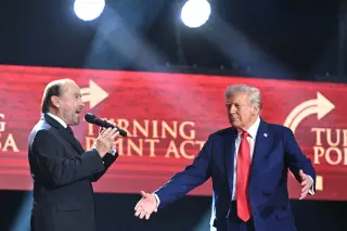 Trump Converts Failing 90s Nostalgia Fest Into MAGA Rally With Lee Greenwood
