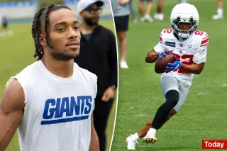 Giants hit by injury scare as Calvin Austin leaves practice with suspected knee injury