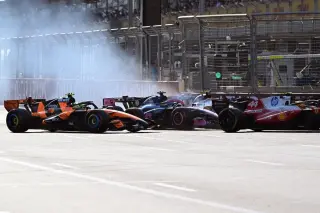 Norris Demands Race Ban for Colapinto After Baku Crash, but Russell and Verstappen Disagree