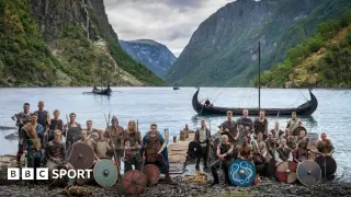 Norway's World Cup send-off goes Viking in a fjord-side team portrait