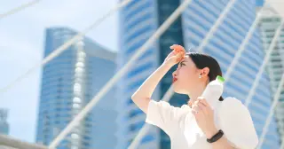 Sony's neck-worn wearable air conditioner chills only a patch of skin, not the room