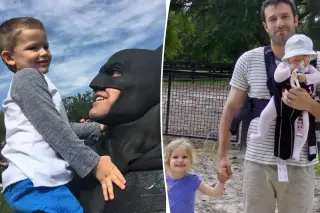 Garner offers a rare glimpse of Affleck with their kids for Father’s Day