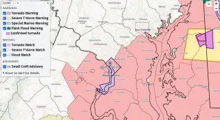 Tornado Warning Shocks Southern Maryland as Severe Storms Loom for DC Region
