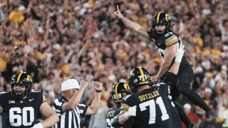 Buhr’s 42-yard kick lifts Iowa past Iowa State in Cy-Hawk thriller