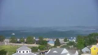 Storm lashes Silver Beach with heavy rain, wind and lightning