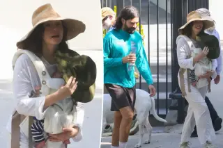 Elizabeth Olsen steps out in LA with newborn after welcoming first child