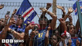 Cape Verde's Blue Sharks hailed in Praia after historic World Cup run