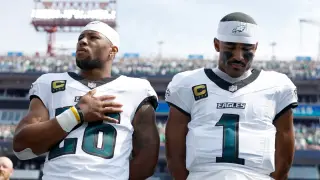 Eagles Face Decimated Roster in London as Hurts Plays Through Calf Issue