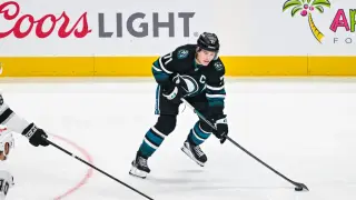 Sharks captain Celebrini scratched with lower-body injury, Stars shut out San Jose 5-0