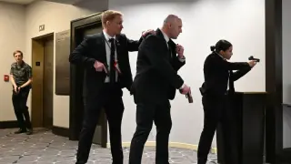 Trump Escorted Off Stage as Gunfire Reported at White House Correspondents’ Dinner